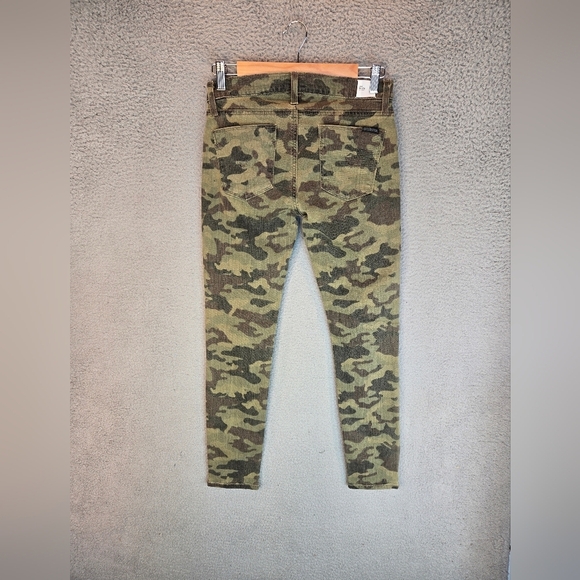 Hudson Crop Krista Womens Sz 27 Camo Super Skinny Stretch Low Rise Jeans - Picture 8 of 14